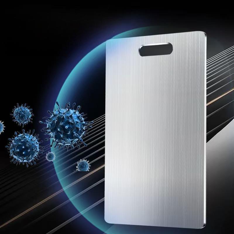 Dual-Sided Stainless Steel Chopping Board - Hygienic & Durable Kitchen Cutting view 2