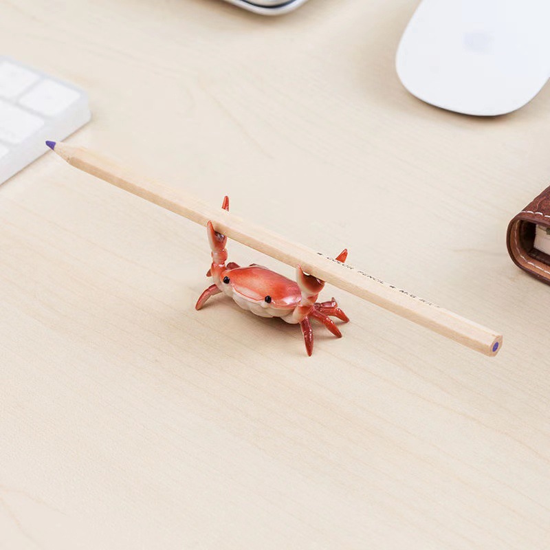 3-Pack Blue Creative Crab Pen Holders - Cute Desk Organizer & Phone Stand view 2