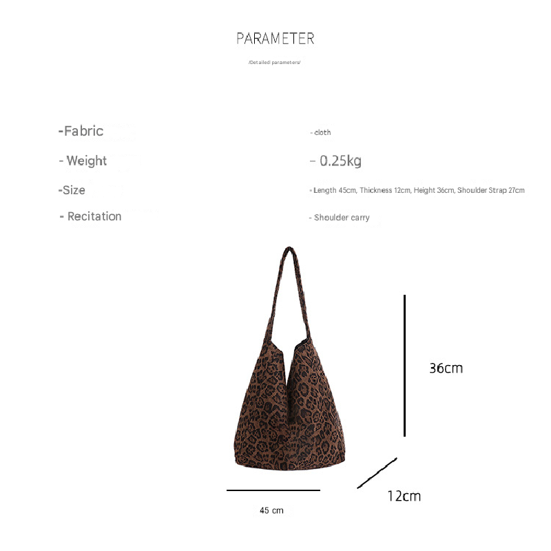 Coffee color New Design Women's Shoulder Bag - Felt Fabric Tote Bag view 4