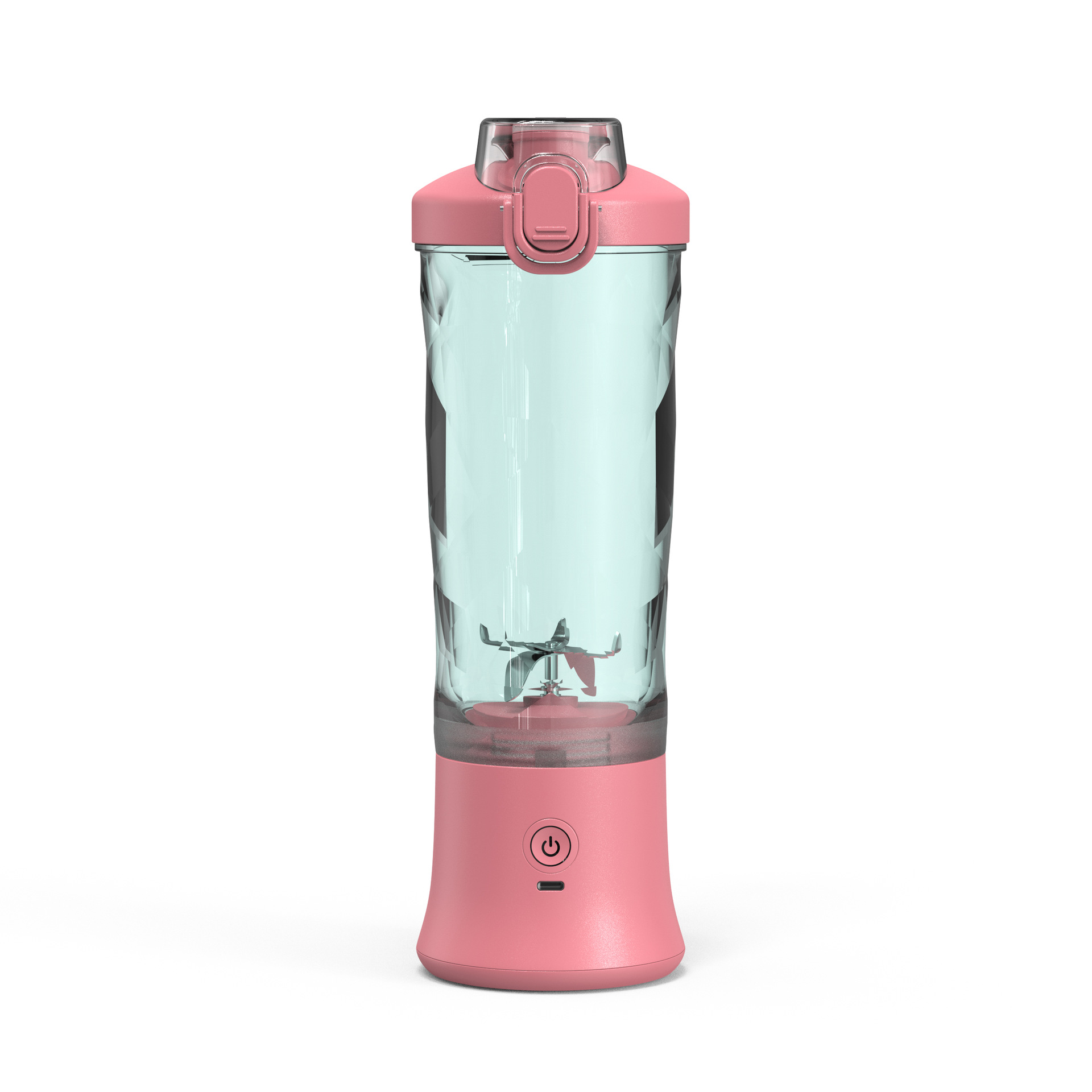 Pink Portable Blender 600ml Personal Smoothie Maker USB Rechargeable Juicer — image 1