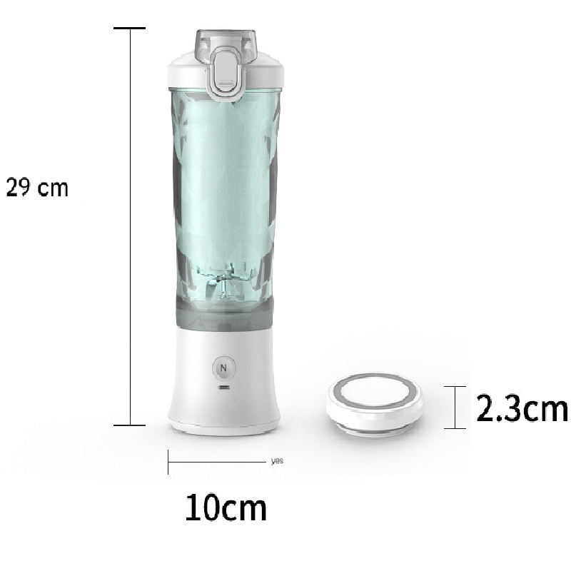 Light purple Portable Blender 600ml Personal Smoothie Maker USB Rechargeable view 5