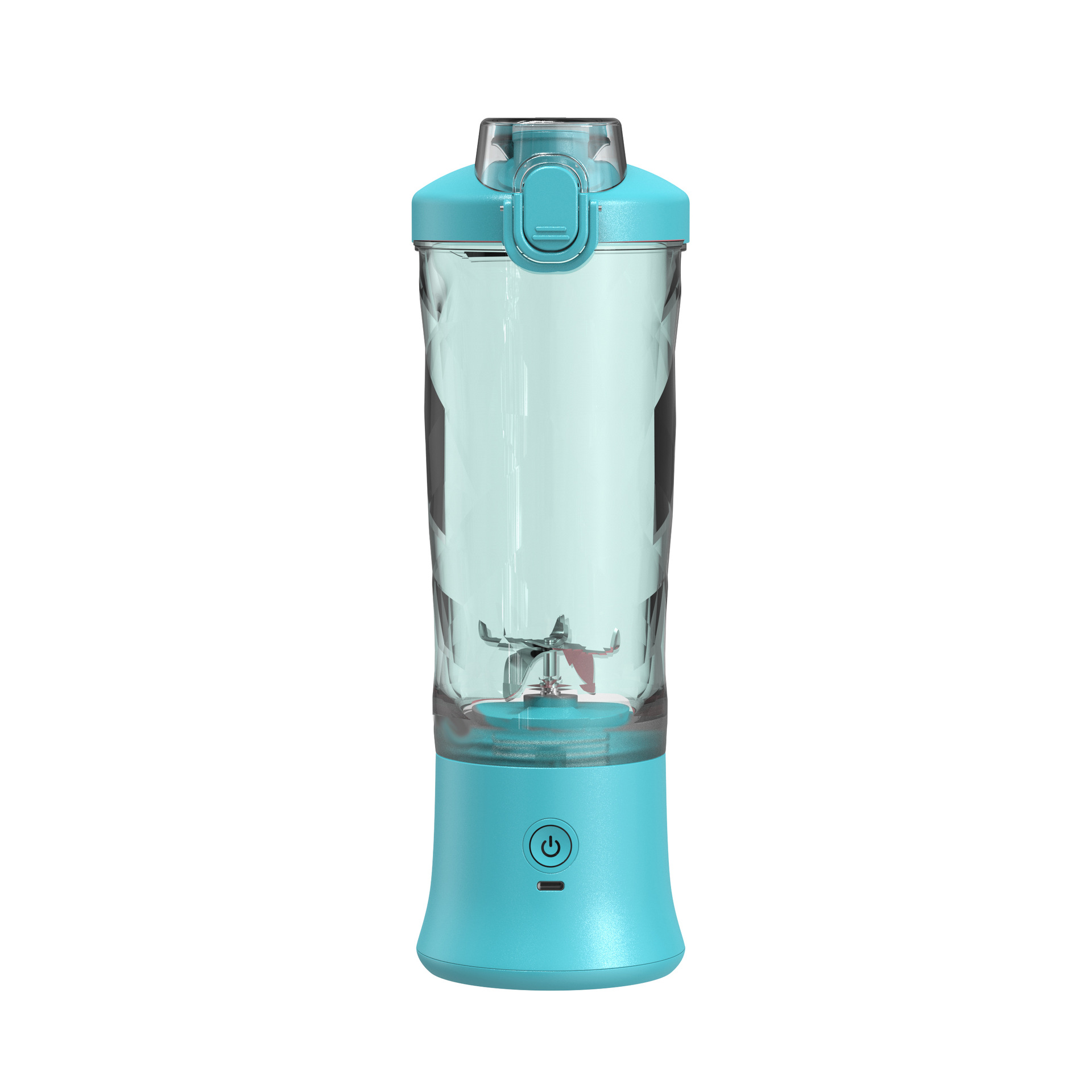 Blue Portable Blender 600ml Personal Smoothie Maker USB Rechargeable Juicer — image 1