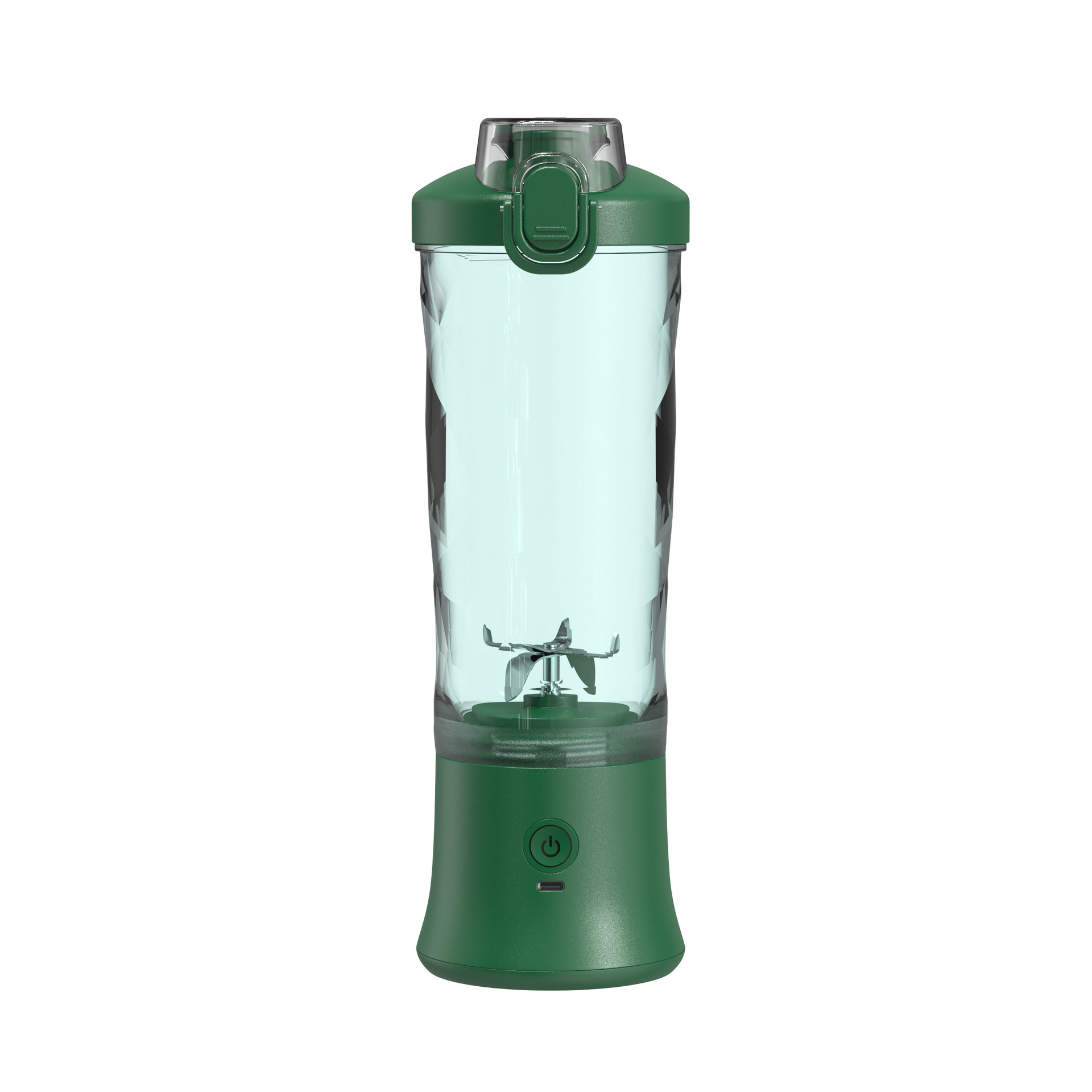 Green Portable Blender 600ml Personal Smoothie Maker USB Rechargeable Juicer — image 1