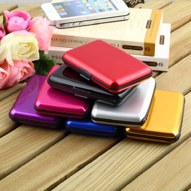 3-Pcs White Slim Aluminium Credit Card Holder RFID Blocking Wallet Hard Shell view 4