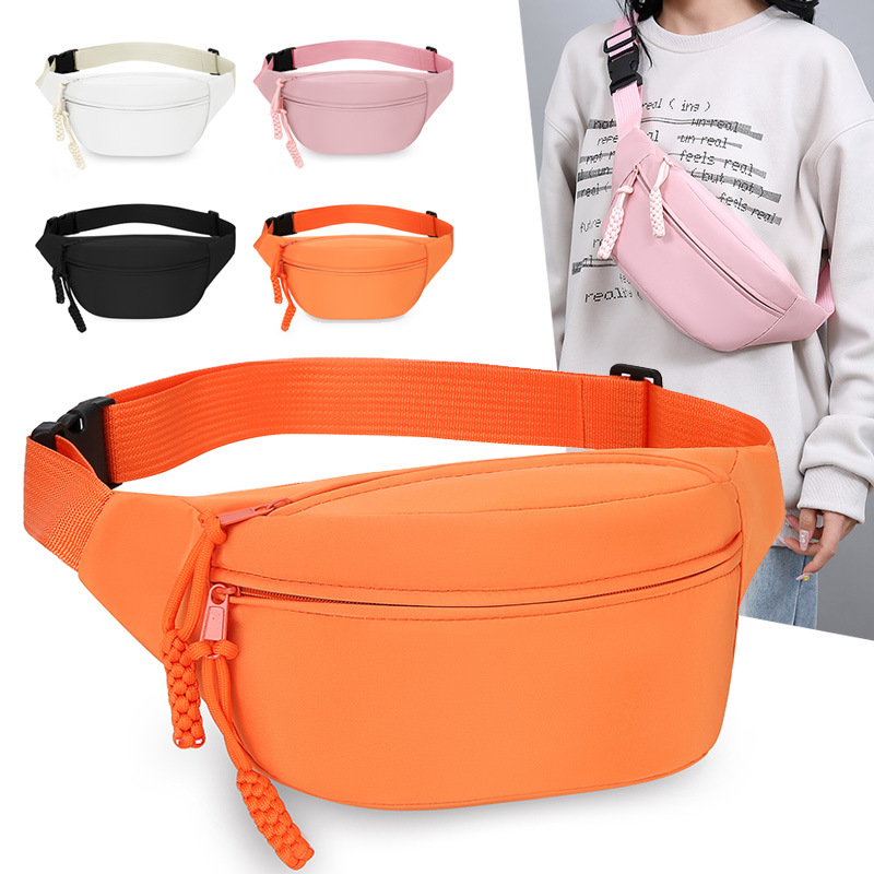 Orange Women's Fashion Crossbody Sling Bag Large Capacity Casual Shoulder Bag view 3