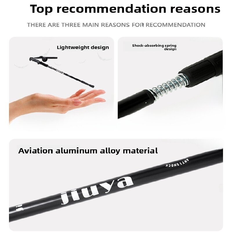 Blue Professional Outdoor Trekking Pole – Lightweight Aluminum Alloy view 2