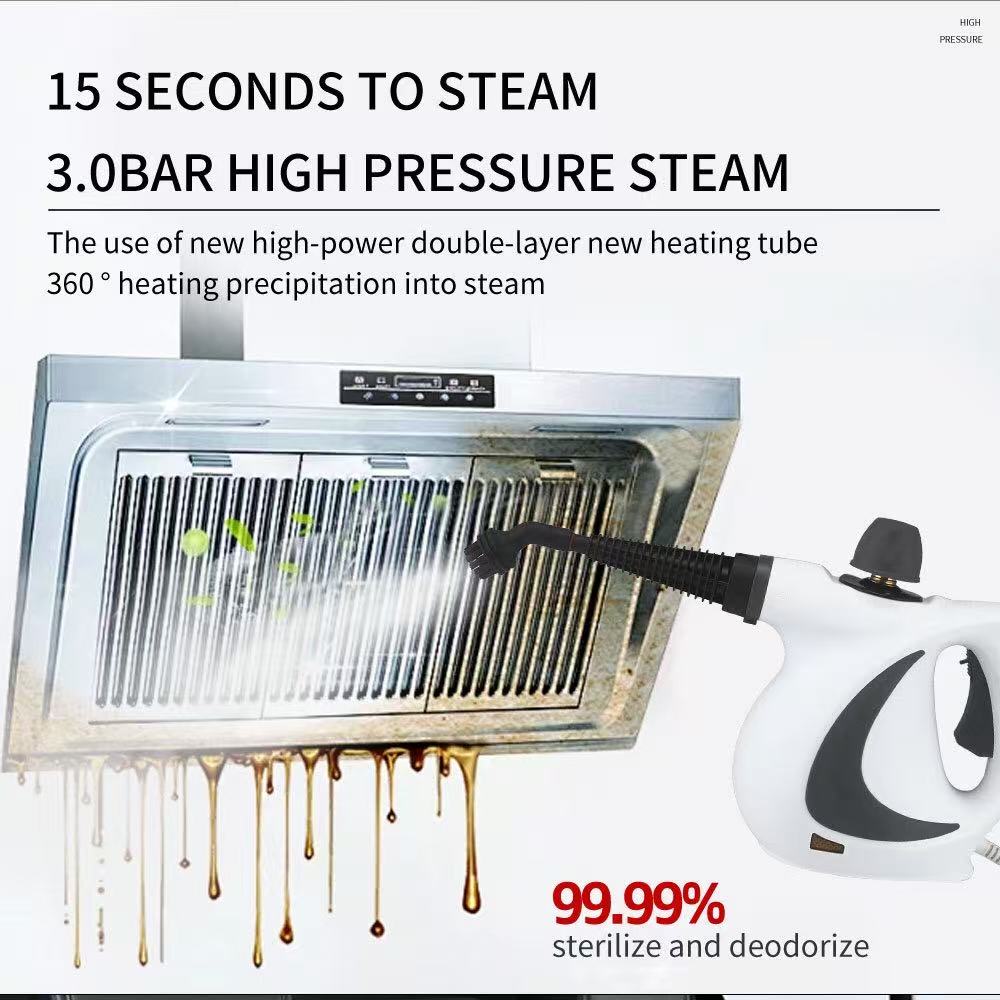 Pink Handheld Steam Cleaner 1050W High Pressure Chemical Free Cleaning Machine view 3