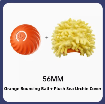Orange Interactive Gravity Bouncing Dog Toy Ball(56MM) - Smart Automatic