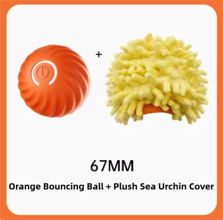 Orange Interactive Gravity Bouncing Dog Toy Ball(67MM) - Smart Automatic