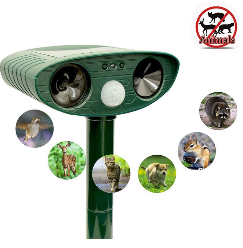 Model 704 Solar Powered Animal Repeller - High-Performance Ultrasonic & view 2