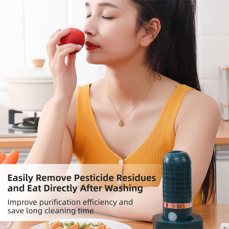 Blue Wireless Capsule Fruit and Vegetable Purifier(16x5.4CM) - Portable Food view 4