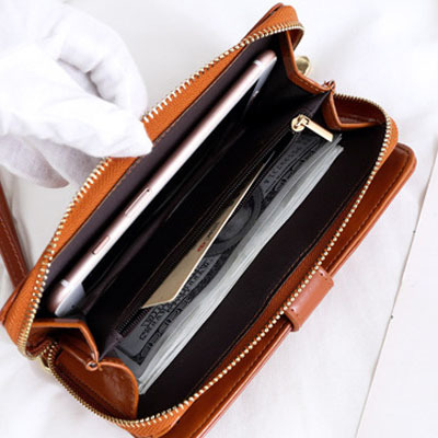 Black Women's Long Buckle Closure Wallet - PU Lether Large Capacity Multi-Slot view 3