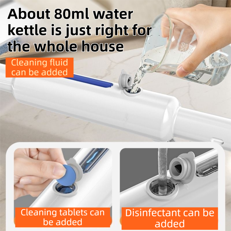3-in-1 Spray Window Squeegee with 30cm Clean-Panel & 115cm Extension Pole view 5