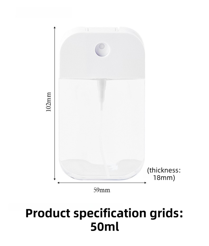 3-Pack Ultra-Slim 50ml Card-Style Travel Spray Bottle with Purple Silicone view 2