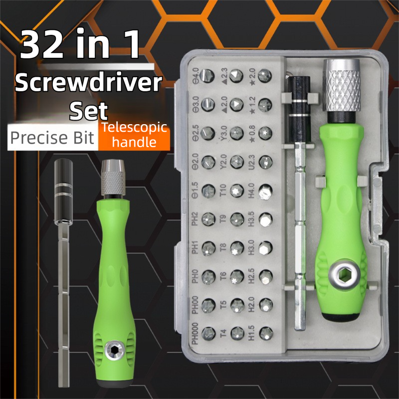 32-in-1 Precision Screwdriver Tool Set - Compact Magnetic Tool Kit for view 2