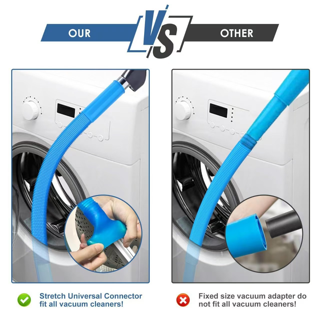 Sealegend Dryer Vent & Washing Machine Deep Cleaner Kit - 8M Flexible Vacuum view 3