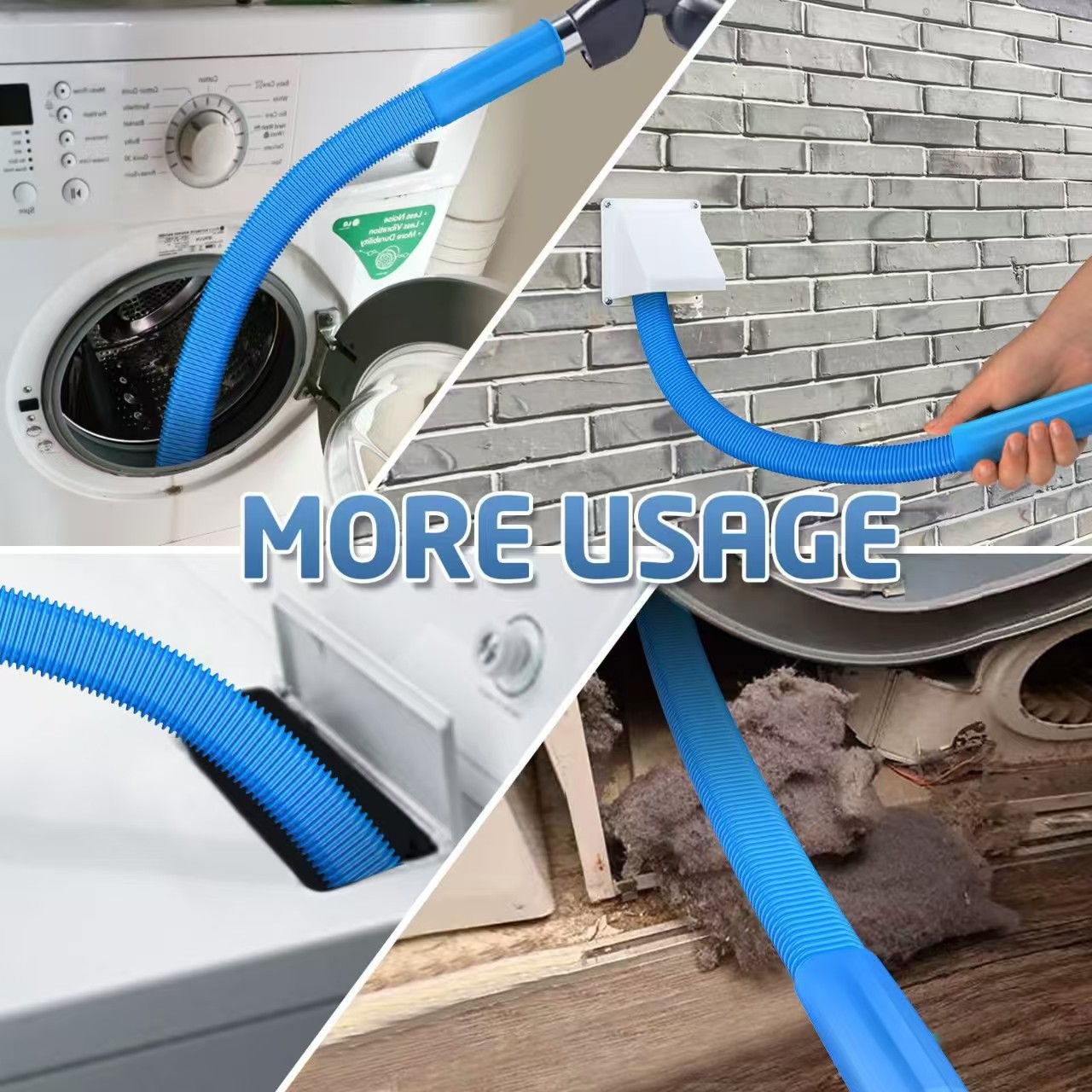 Sealegend Dryer Vent & Washing Machine Deep Cleaner Kit - 8M Flexible Vacuum view 4
