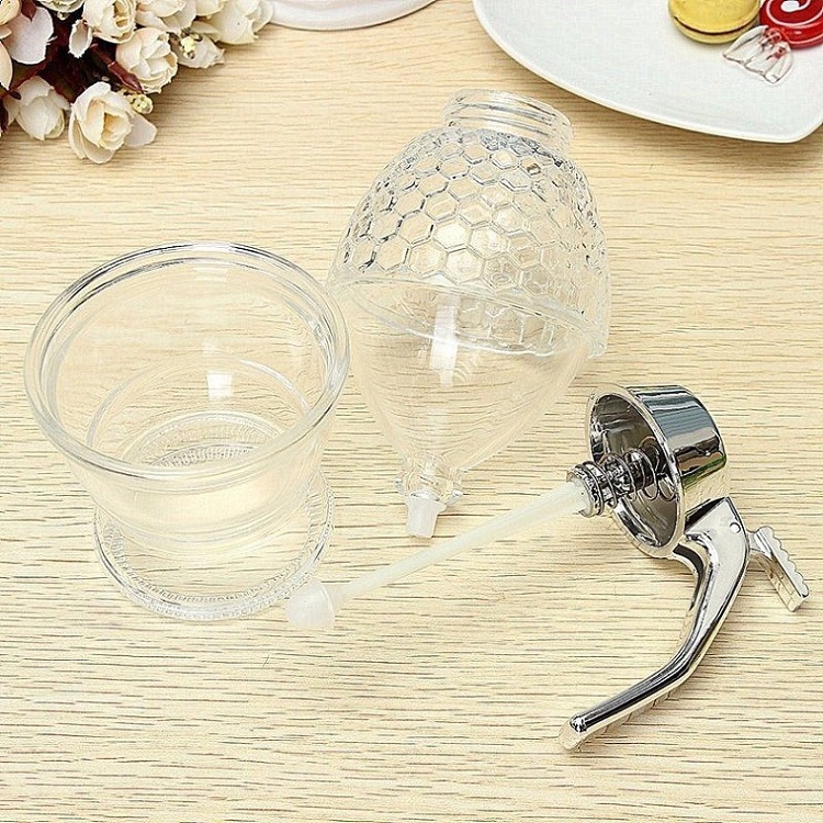200ML No-Drip Press Honey Syrup Jam Dispenser with Bottom Flow Design view 4