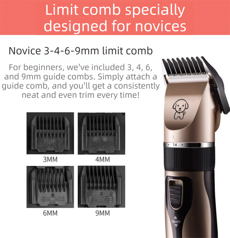 Black K5 Lightweight Pet Precision Grooming Clipper - USB Rechargable view 5