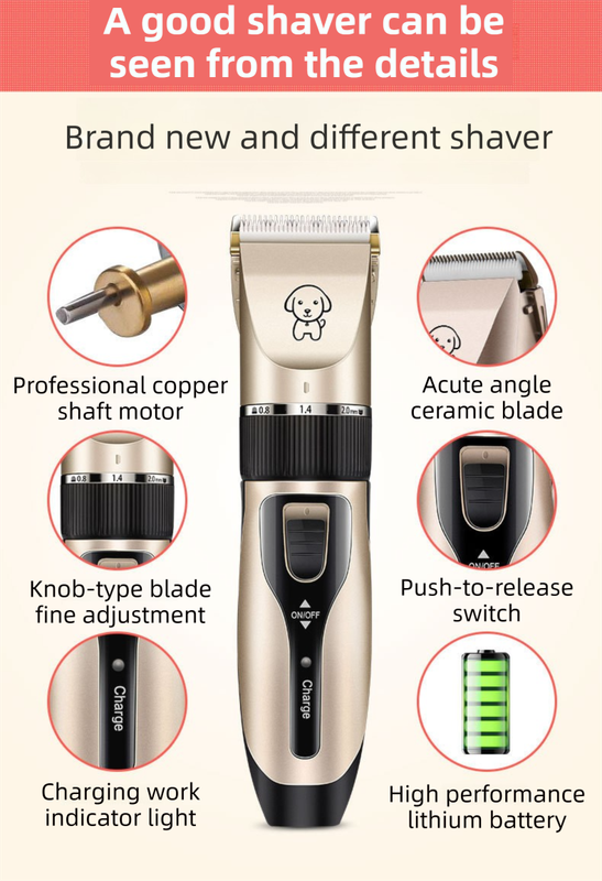 Black K5 Lightweight Pet Precision Grooming Clipper - USB Rechargable view 6