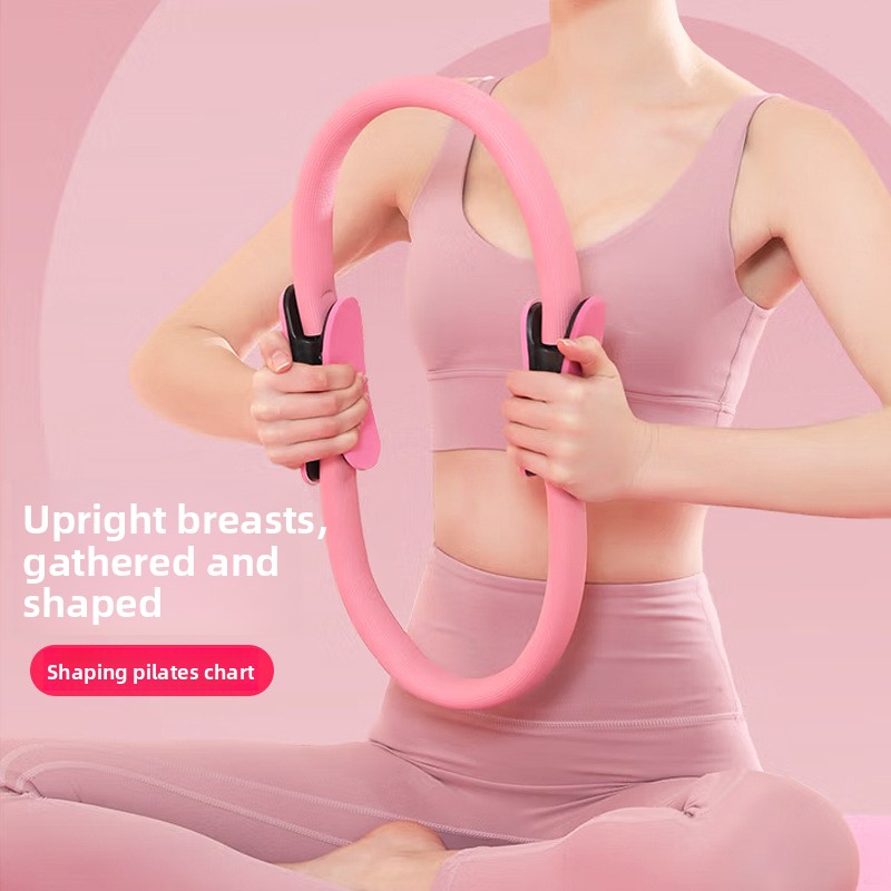 Black Pilates Ring Exercise Tool – High-Elasticity Yoga Ring for Core Strength view 3