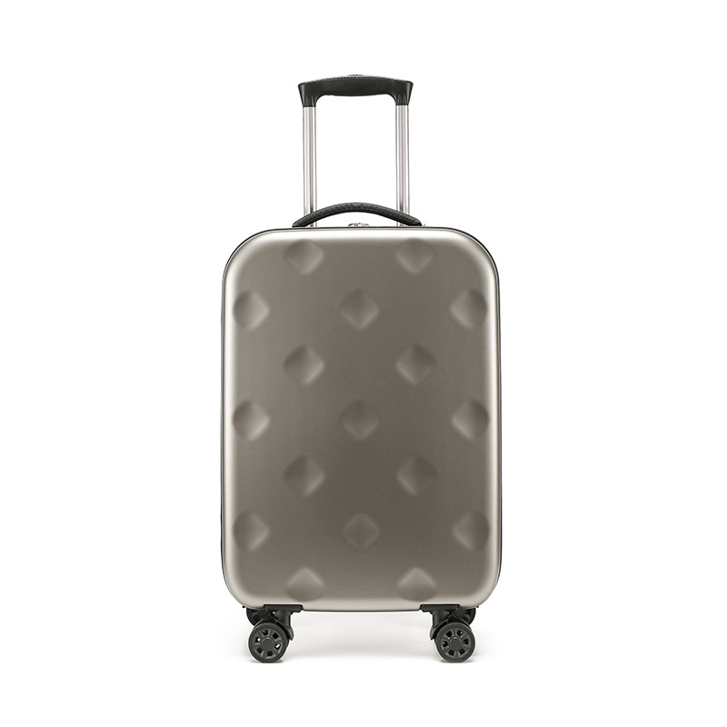 Grey 20 Inch Foldable Carry-on Suitcase with 360 Spinner Wheels and — image 1