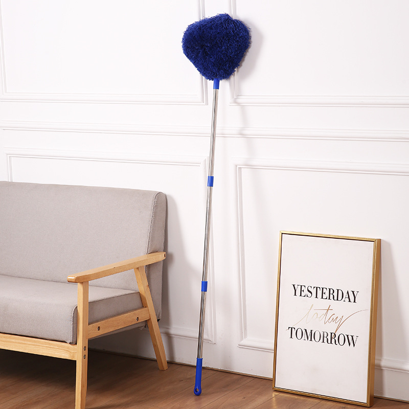 Royal blue Long Handle Ceiling Fan Duster with Hollow Microfiber Head and — image 1