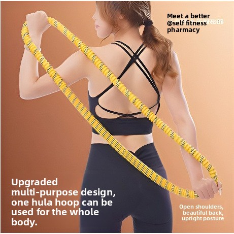 Black Weighted Soft Spring Hula Hoop with Silent Alloy Interior and Polyester view 3