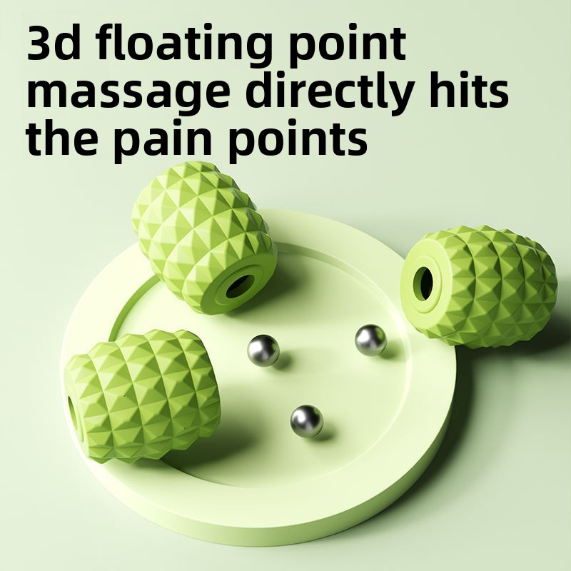 Green 360-Degree Wrap Around Leg Roller Massager with 29 Acupressure Points view 2
