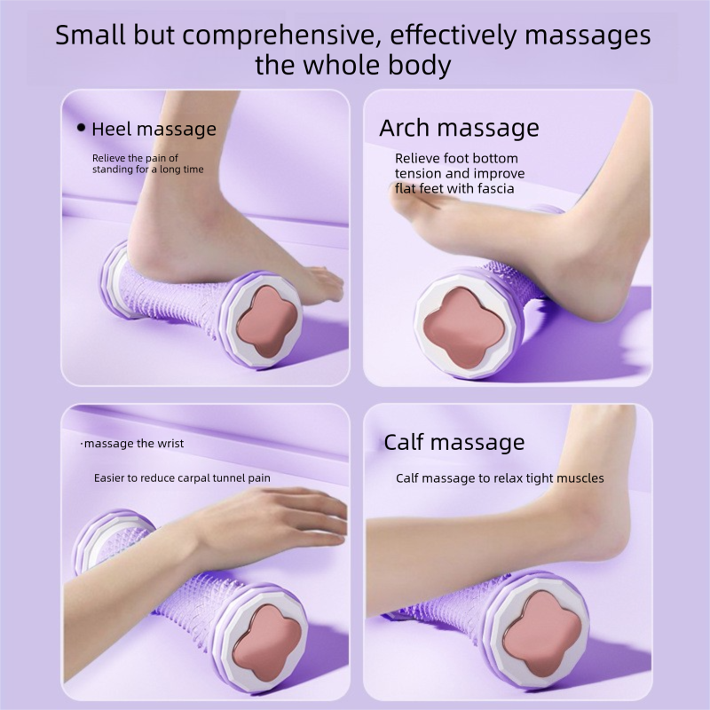 Pink Foot Massage Roller for Arch Support and Plantar Fasciitis Relief Durable view 2