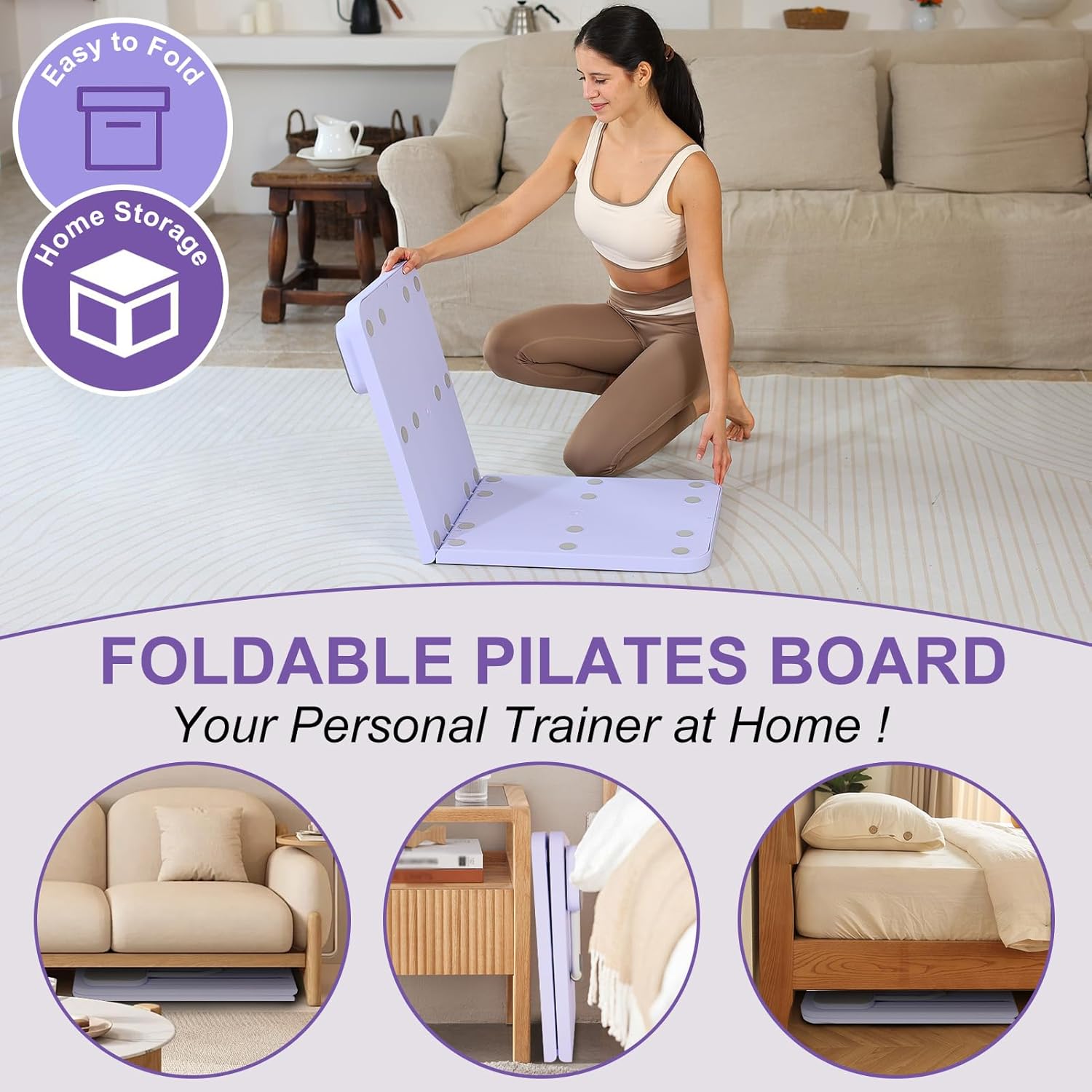 Pink Multi-functional Core Training Board with Digital Timer and Resistance view 3
