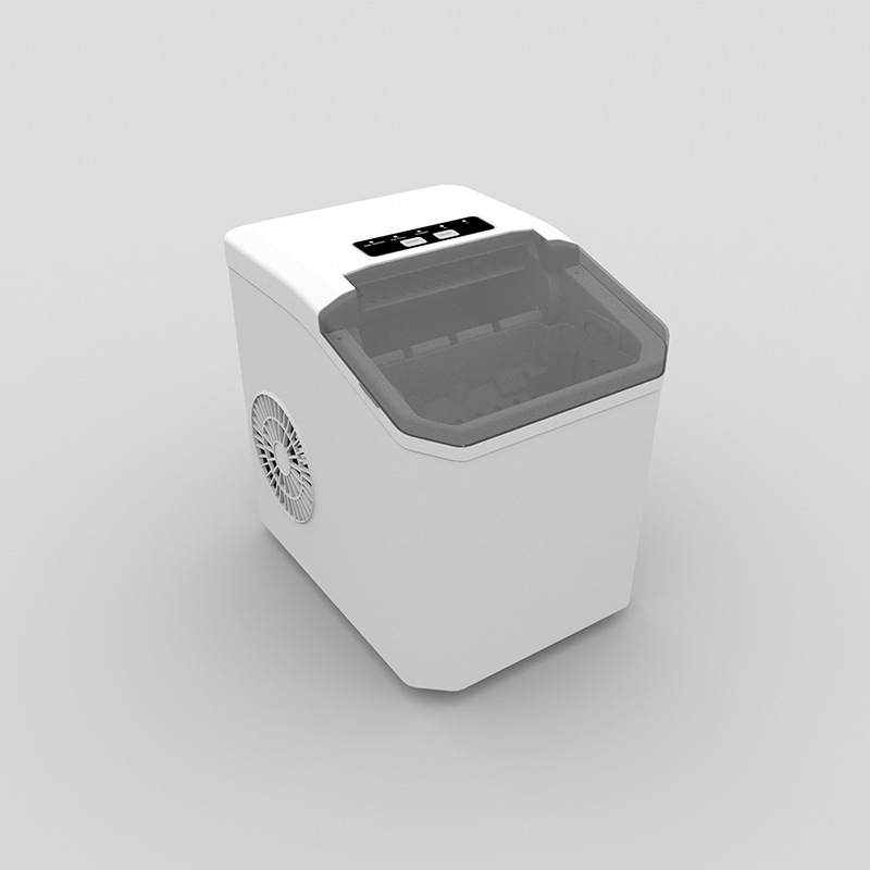 White Portable Countertop Ice Maker with 12kg Daily Capacity Rapid Bullet Ice — image 1