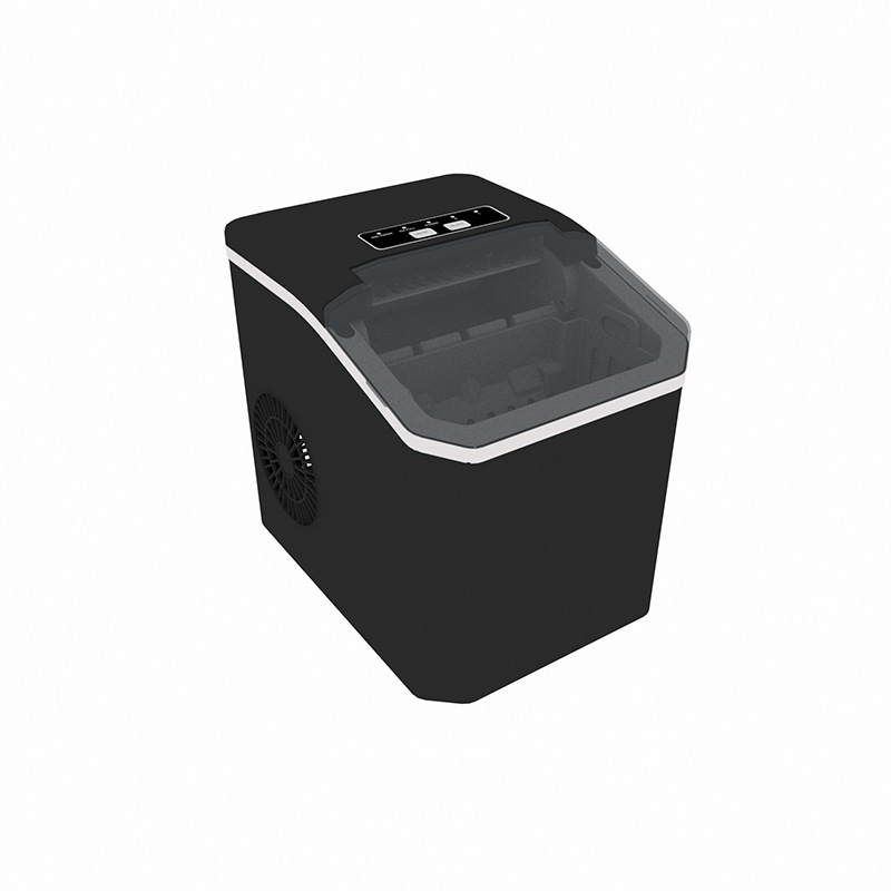 Black Portable Countertop Ice Maker with 12kg Daily Capacity Rapid Bullet Ice — image 1