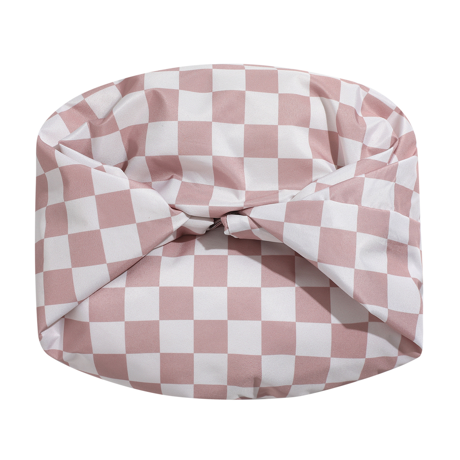 Pink cherries Premium Double-Layer Waterproof Shower Cap for Women Long Hair view 2