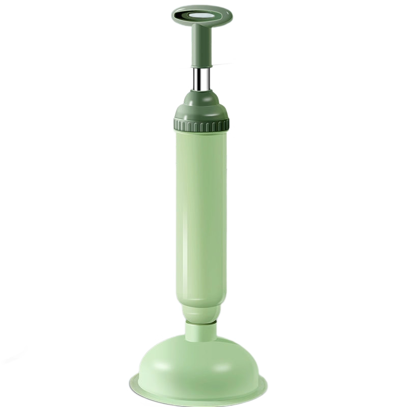 Green High-Pressure Toilet Plunger with Vacuum Seal – Powerful Drain Unclogger