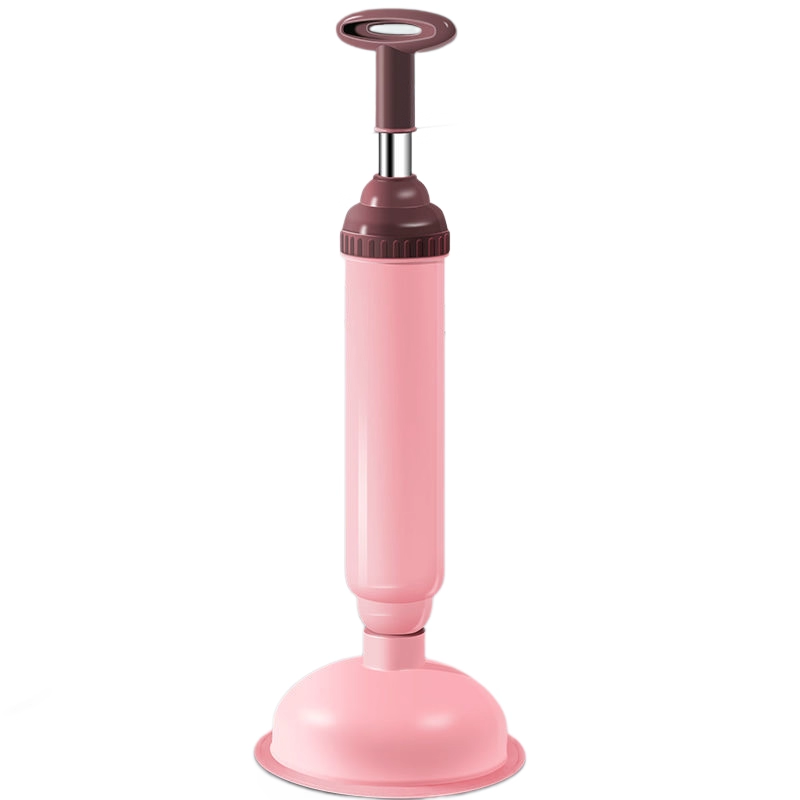 Pink High-Pressure Toilet Plunger with Vacuum Seal – Powerful Drain Unclogger