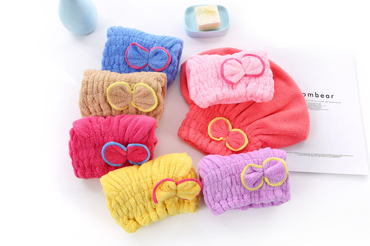 3-Pack Sky blue Thickened Coral Fleece Hair Drying Towel Cap – Double-Layered view 2