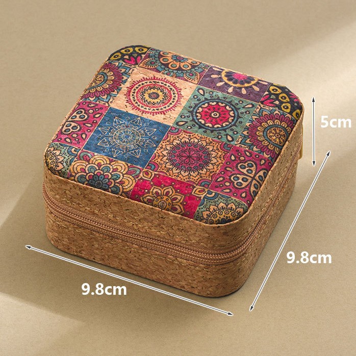 Brown Sunflower Design Portable Sewing Kit – Compact Travel Set with Needles view 4