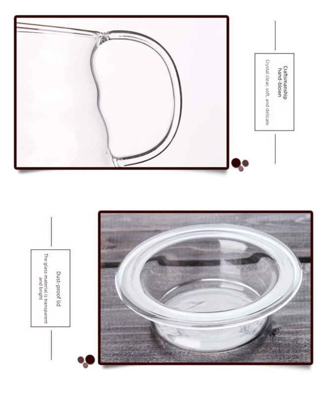 600ml Borosilicate Glass Coffee Server - Heat Resistant "Cloud" Pour Over view 7