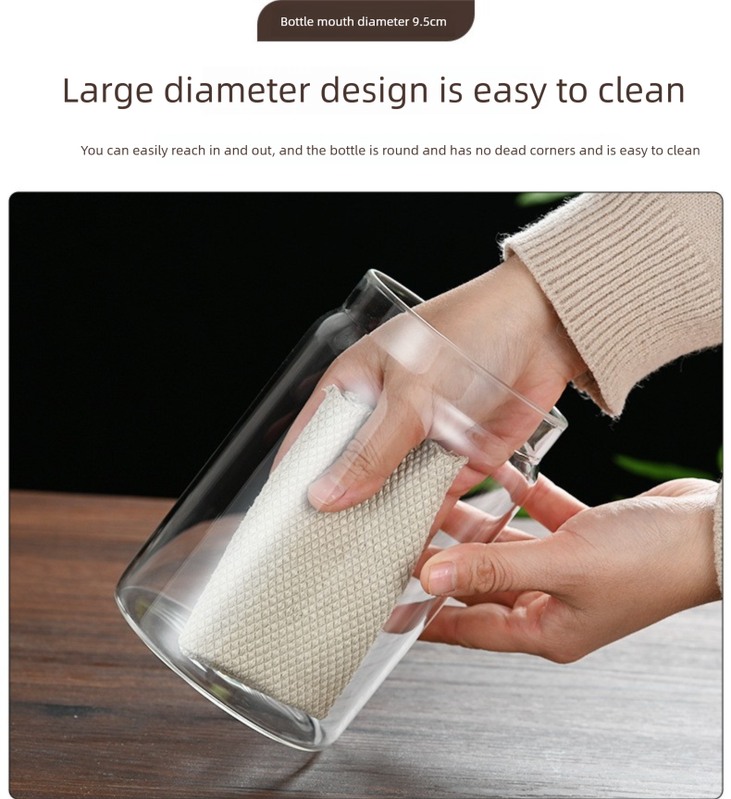 900ml Vacuum Sealed Glass Coffee Canister - One-Press Airtight Storage Jar view 11