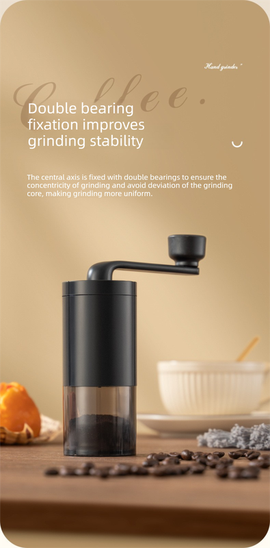 Manual Hand-Crank Coffee Grinder Precision Burr Mill with Adjustable Settings view 4