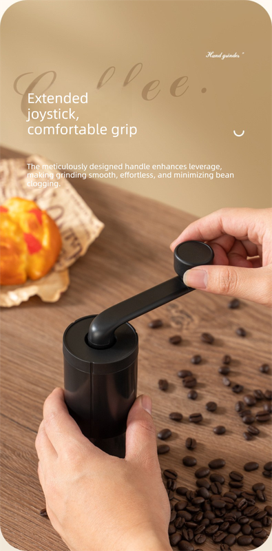 MDJ-22 Manual Hand-Crank Coffee Grinder Precision Burr Mill with Adjustable view 8