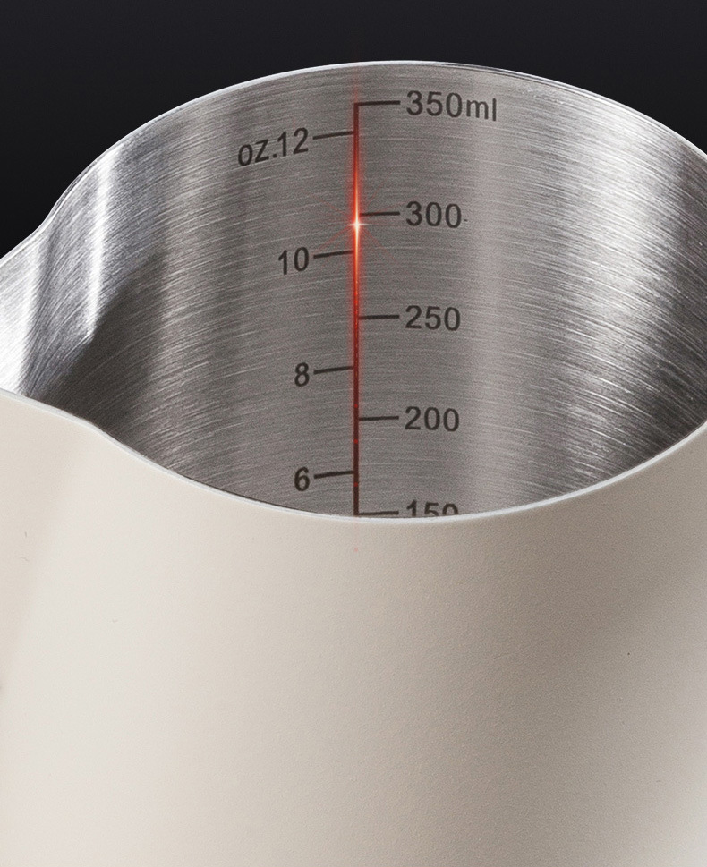 600ml Stainless Steel Milk Frothing Pitcher Pointed Spout Steaming Jug with view 6