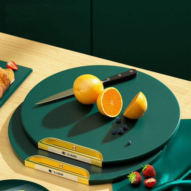 35X35CM Thickened Circular Standable Cutting Board - Food-Grade Double-Sided — image 1
