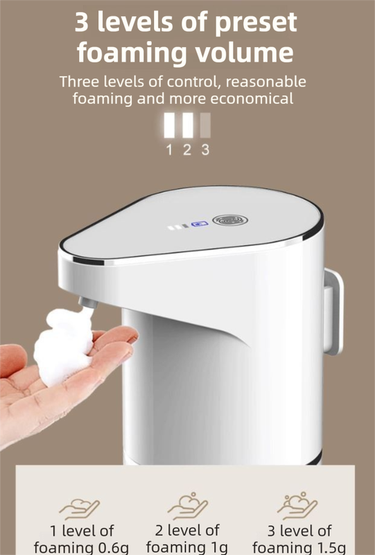 S127 Touchless Foam Automatic Induction Pump (350ml) - Wall-Mounted & view 4