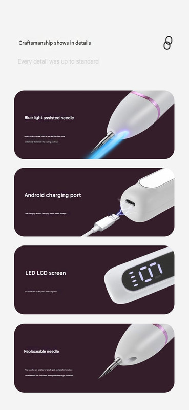 Professional Electric Mole & Dark Spot Remover Pen - Advanced Plasma Ion view 7
