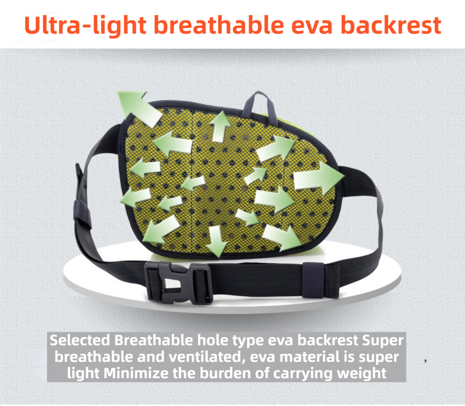 Yellow Lightweight Running Waist Pack with Stable Bottle Holder view 4