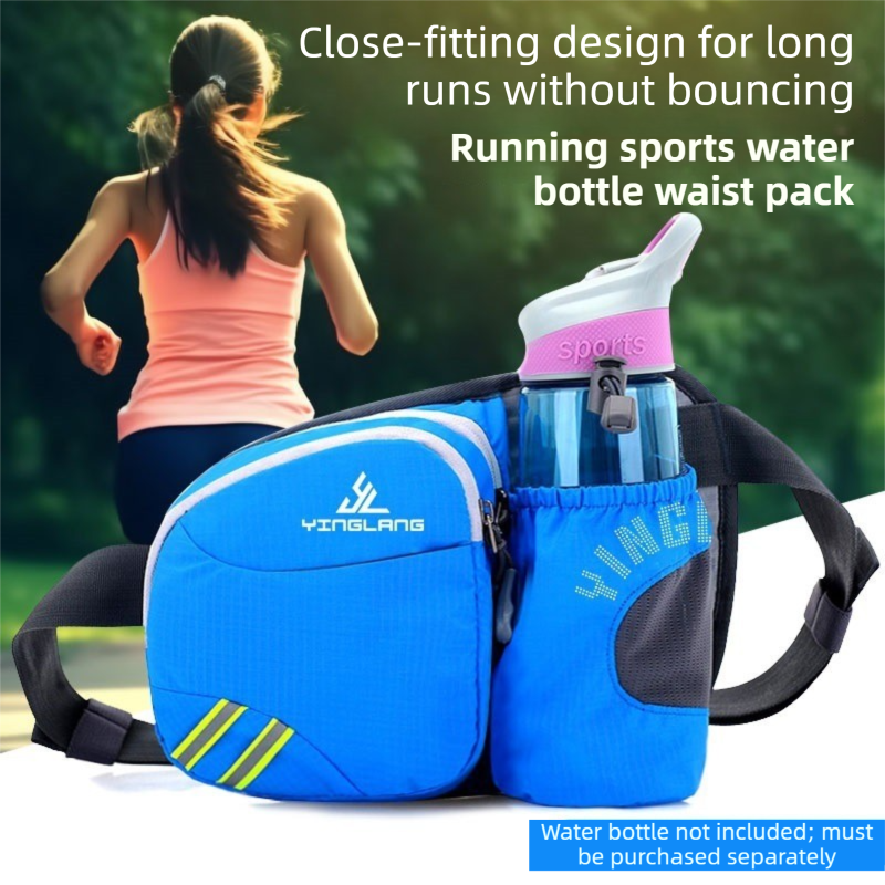 Purple Lightweight Running Waist Pack with Stable Bottle Holder view 2