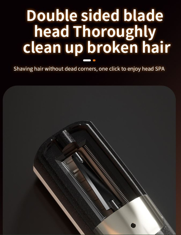 Red Cordless Automatic Split End Hair Trimmer - High-Speed Double-Sided Blade view 6