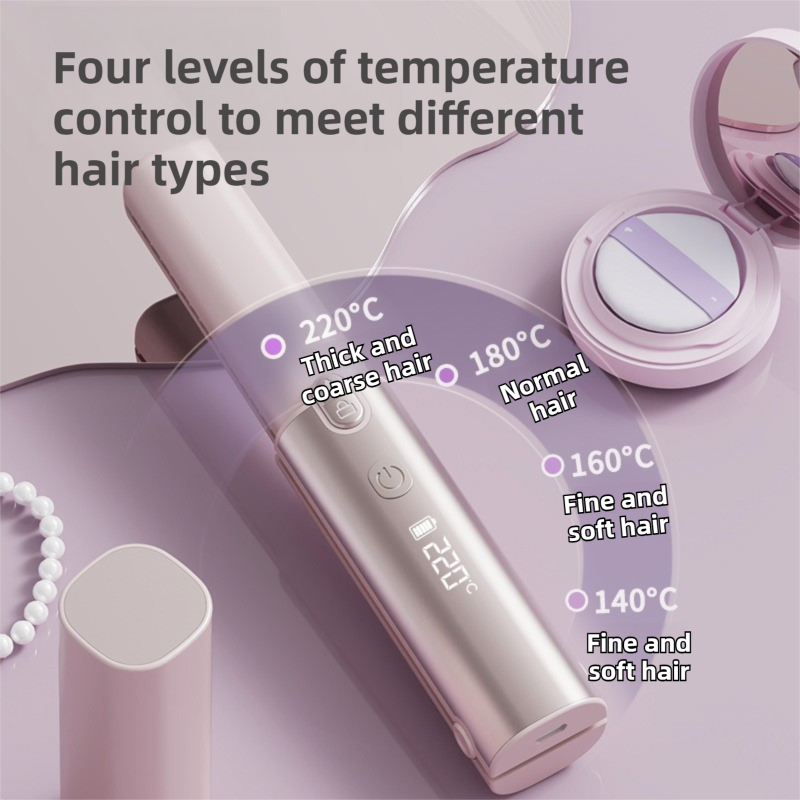 Coffee 2-in-1 Wireless Hair Styler with 4 Temperature Settings view 3
